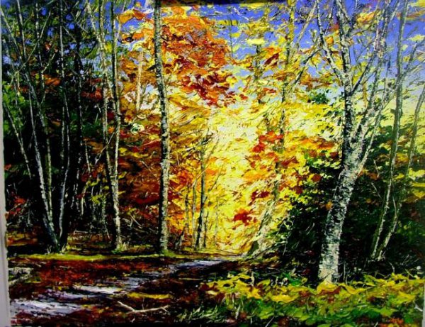 Woodland Path in Autumn