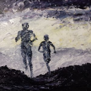 Out for a Run 40x40cm €320