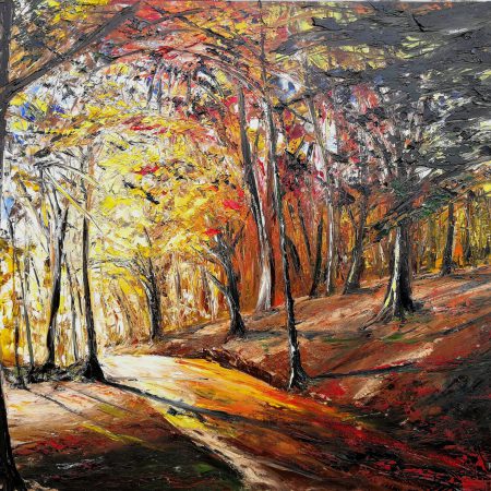 In A Yellow Wood 62x77cm