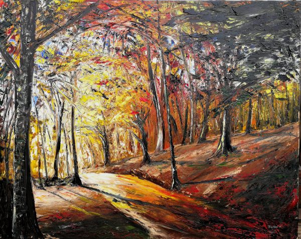 In A Yellow Wood 62x77cm