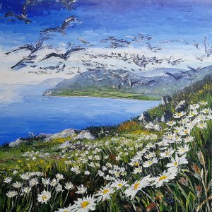 The Wild Cliffs, Dingle Peninsular 90x90cm box canvas