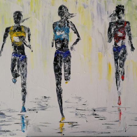 The Three Marathon Runners 38x47cm