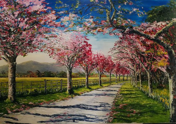 The Old Cherry Blossom Walk, Killarney (2) 100x70cm