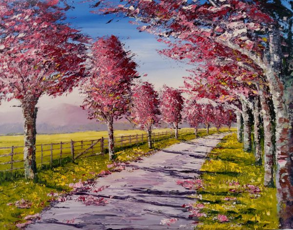 The Old Cherry Blossom Walk 2, Killarney 40x50cm