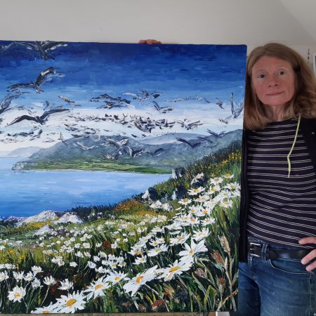 Wild Cliffs, Dingle Peninsular 90x90cm box canvas