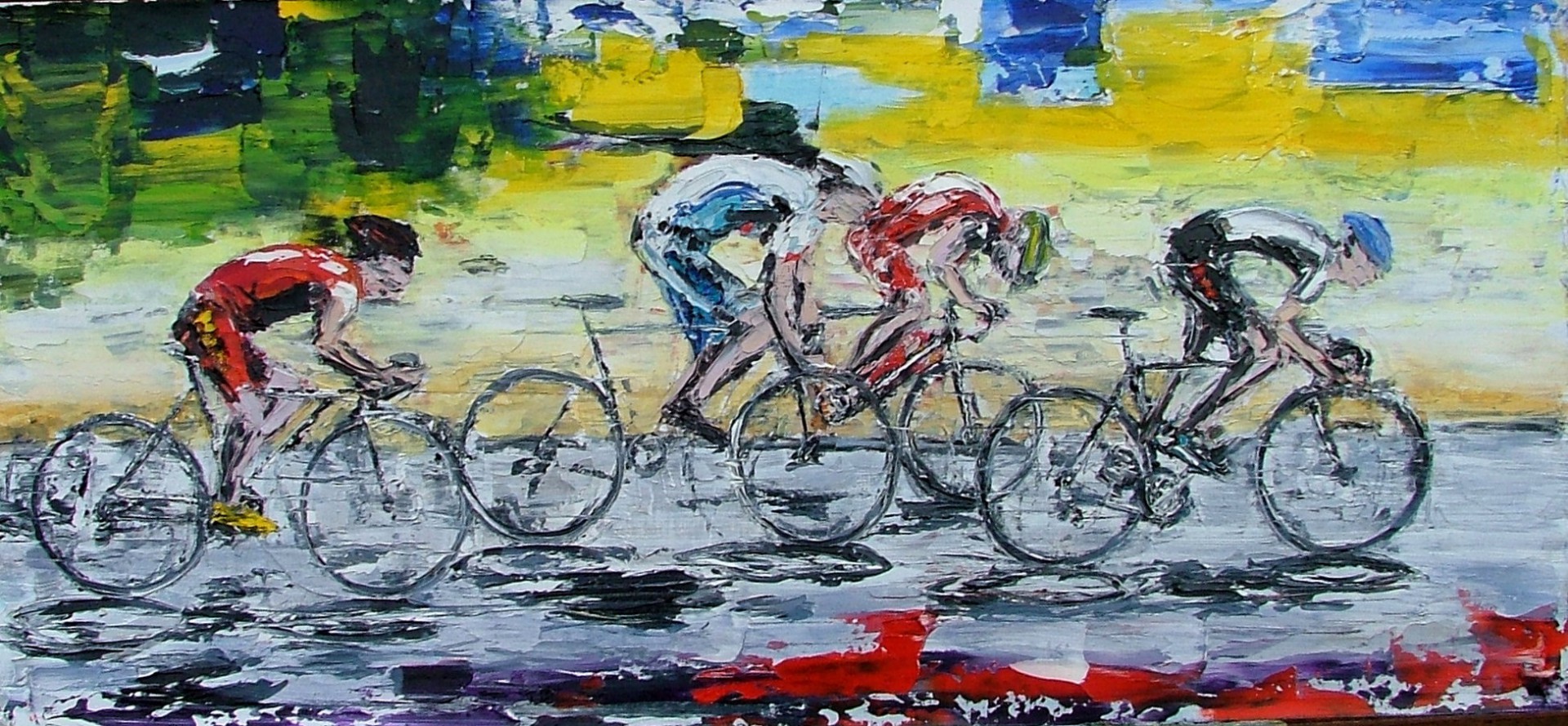 The Tour De France Sprint Finish aka 'Mud Sweat and Gears'!