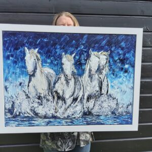 Wild Horses Of The Camargue 50x70cm