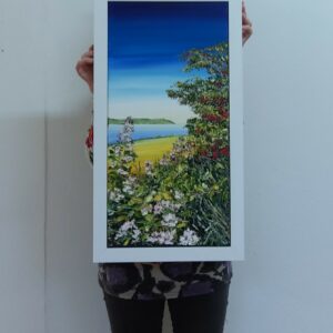 Looking East over Summer Hedgerows, Sherkin Island 30x60cm