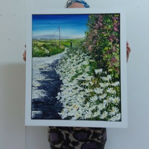 Ox-Eye Daisies, Towards the Cuinne in June, Sherkin Island 50x60cm