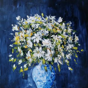 Sunshine & Joy - blue vase 25x30cm