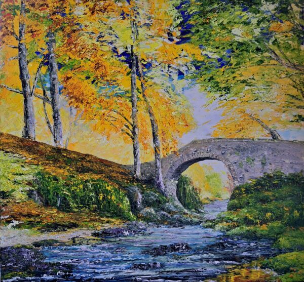 Foley's Bridge, Tollymore Forest Park 70x66cm