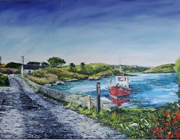 Outside the Community Hall, Sherkin Island 80x60cm