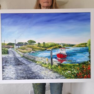 Outside the Community Hall, Sherkin Island 80x60cm