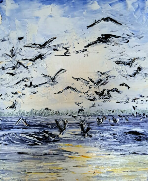 Spring Tide at Dawn 25x30cm