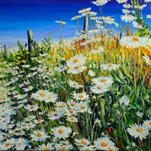 Sherkin Daisies, A Bee's Eye View! 70x100cm