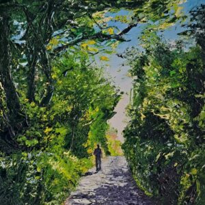 In the Shade, Along the Summer Lanes of Sherkin 30x60cm