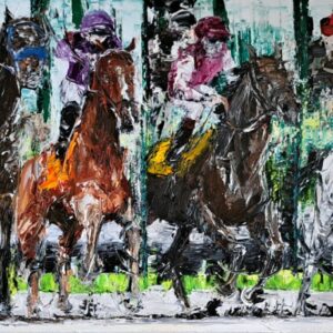 And They're Off! Killarney Races 30x100