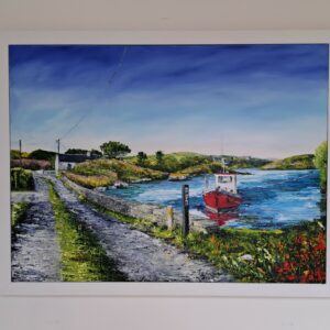 Outside the Community Hall, Sherkin Island 80x60cm - Image 4