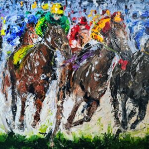 The Front Runner, Cheltenham 50x70cm