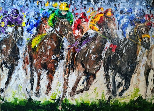 The Front Runner, Cheltenham 50x70cm