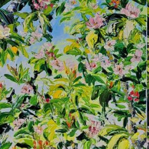 Up Through The Apple Blossom 120x30cm