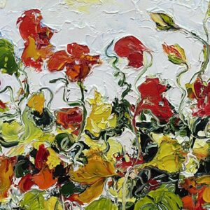 Nasturtiums In Summer Sunlight 25x30cm