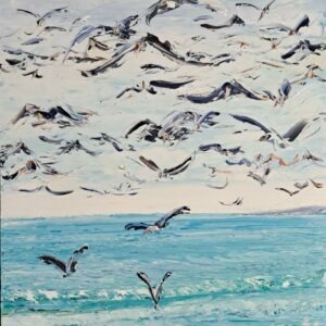 Birds Alighting 30x60cm
