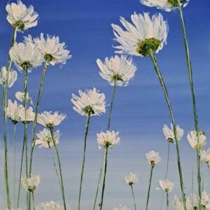 Windy Day Sherkin Daisies 20x40cm