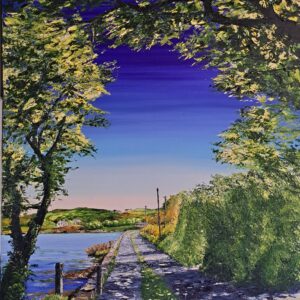 Summer Shade, Approaching The Low Wall At The Cuinne, Sherkin Island 60x80cm
