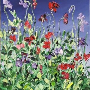 Sweetpeas Summer Heat 25x30cm