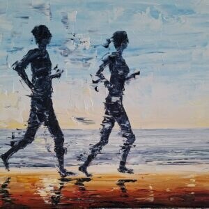 The Beach Runners 30x60cm