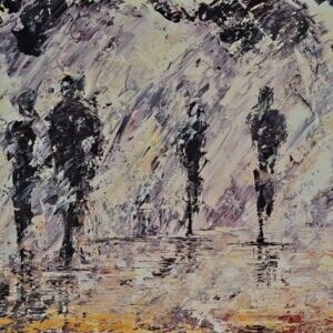 The Park Run In The Rain 30x100cm