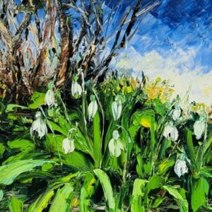 Snowdrops- Early Spring Joy! 30x30cm